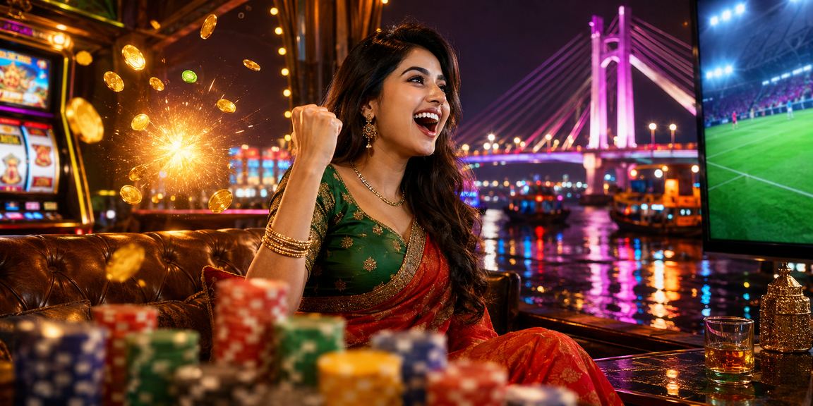 বরিশালে নিয়ন আলোয় bt177 ভিআইপি স্লট গেম উপভোগ করছেন একজন খেলোয়াড়